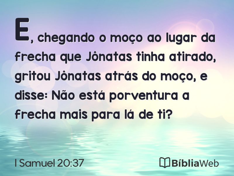 I Samuel 20:37 em imagem para compartilhar