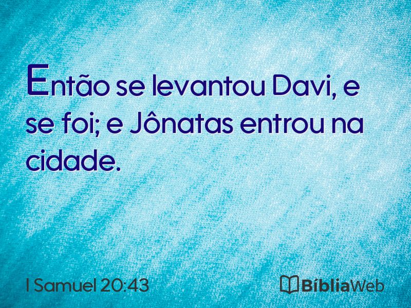 I Samuel 20:43 em imagem para compartilhar