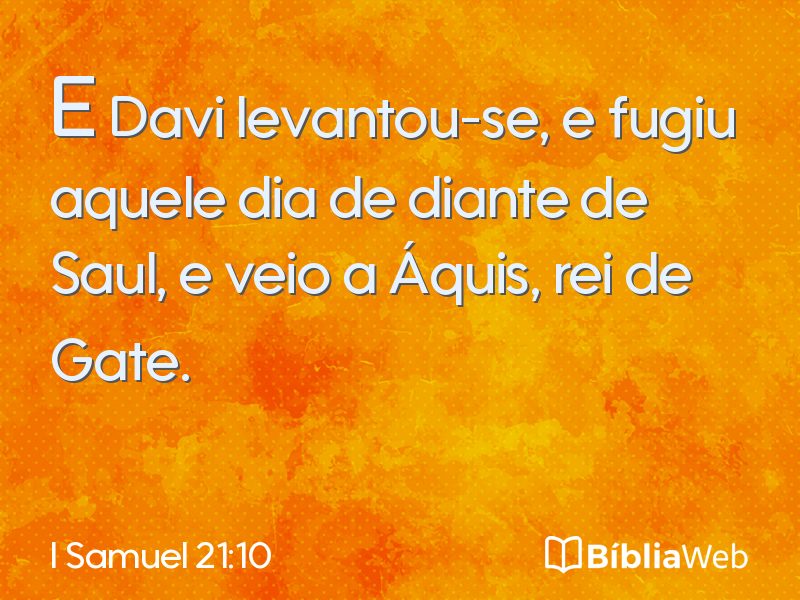 I Samuel 21:10 em imagem para compartilhar