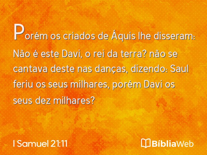 I Samuel 21:11 em imagem para compartilhar