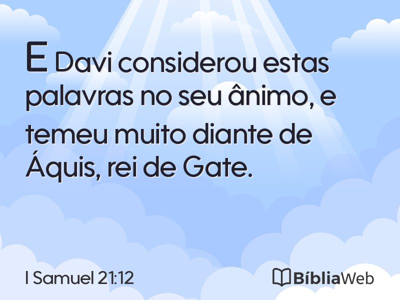 I Samuel 21:12 em imagem para compartilhar