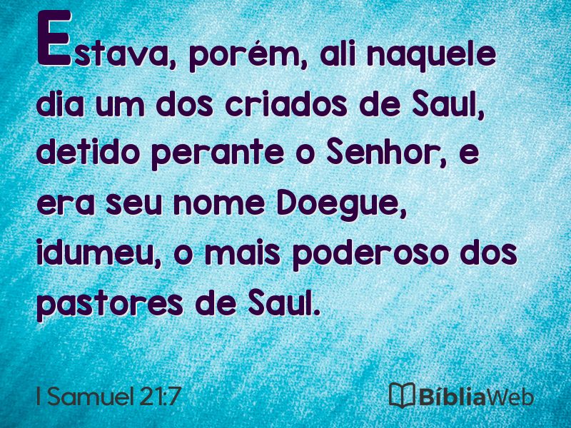 I Samuel 21:7 em imagem para compartilhar