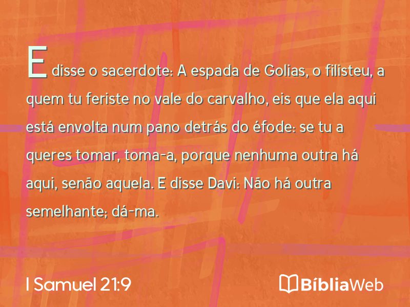 I Samuel 21:9 em imagem para compartilhar