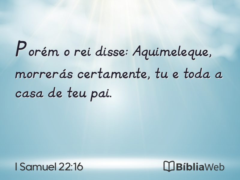 I Samuel 22:16 em imagem para compartilhar