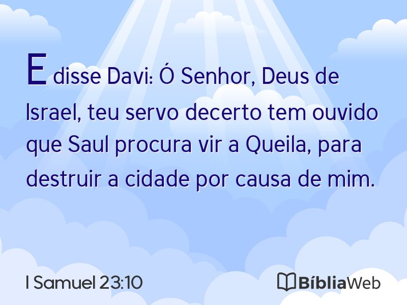 I Samuel 23:10 em imagem para compartilhar