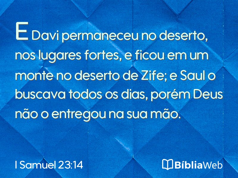 I Samuel 23:14 em imagem para compartilhar