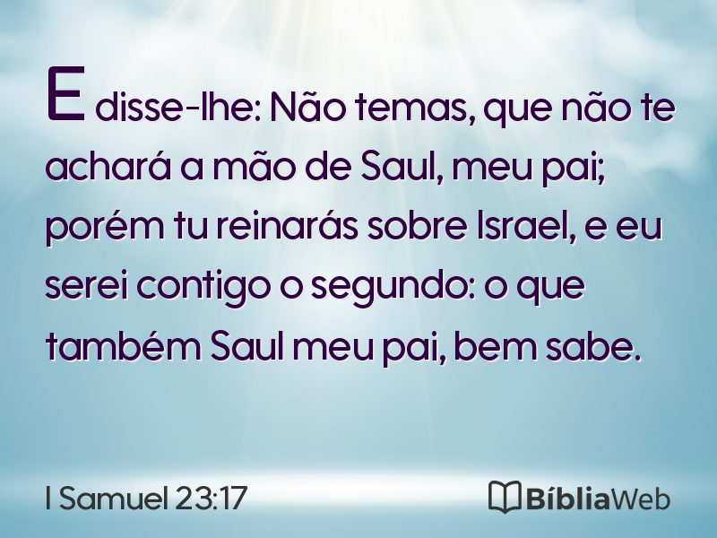 I Samuel 23:17 em imagem para compartilhar