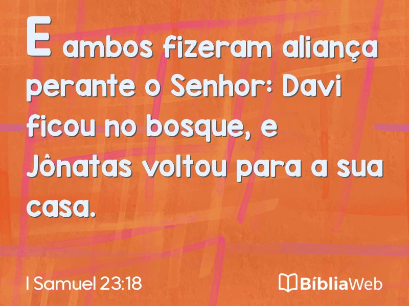 I Samuel 23:18 em imagem para compartilhar