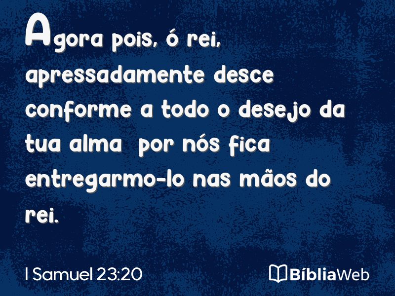 I Samuel 23:20 em imagem para compartilhar