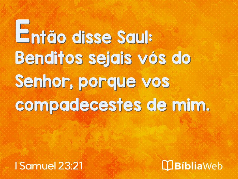 I Samuel 23:21 em imagem para compartilhar