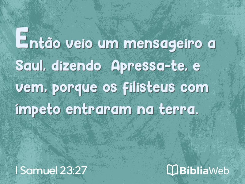 I Samuel 23:27 em imagem para compartilhar