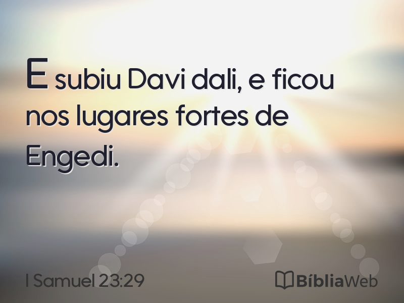 I Samuel 23:29 em imagem para compartilhar