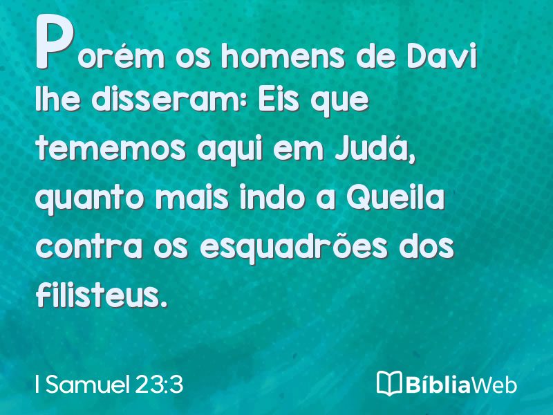 I Samuel 23:3 em imagem para compartilhar
