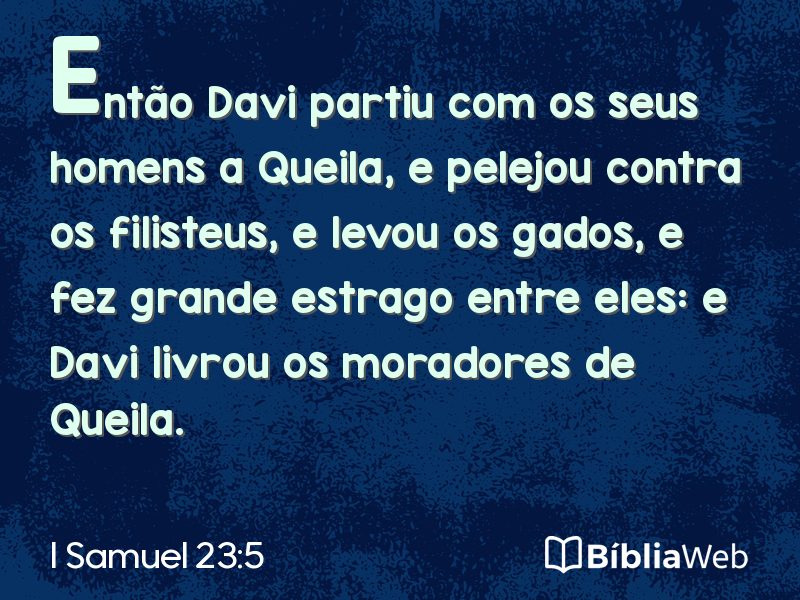 I Samuel 23:5 em imagem para compartilhar
