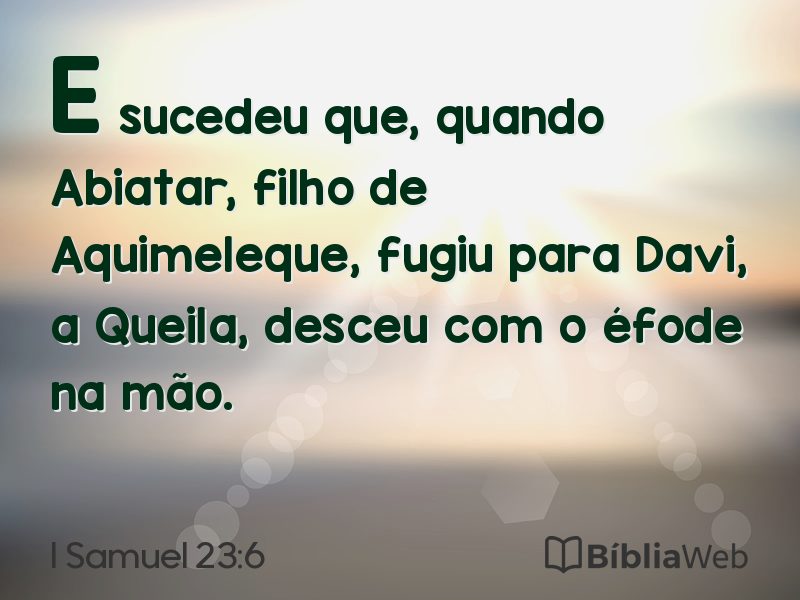 I Samuel 23:6 em imagem para compartilhar