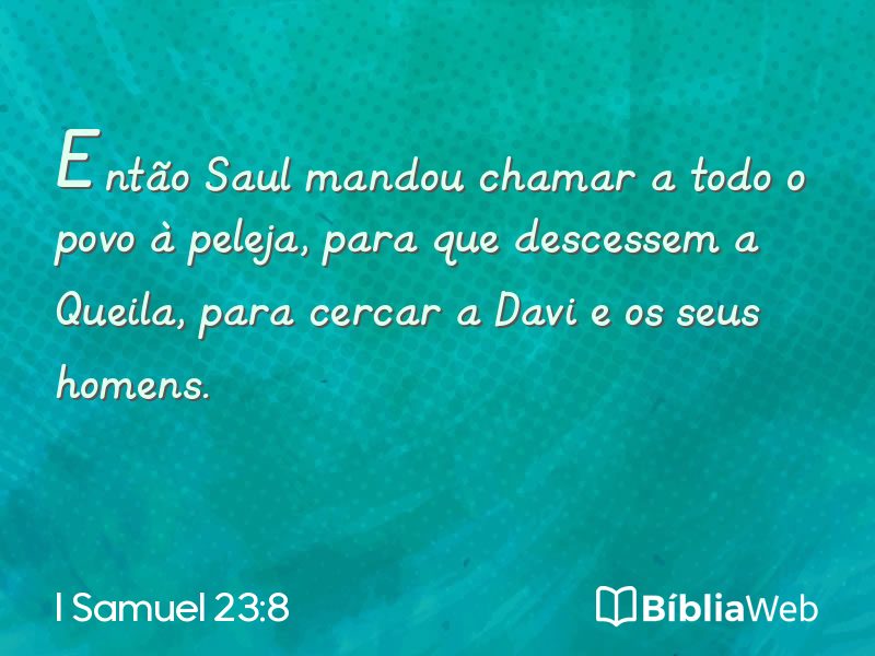 I Samuel 23:8 em imagem para compartilhar