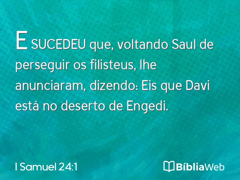 I Samuel 24:1 em imagem para compartilhar