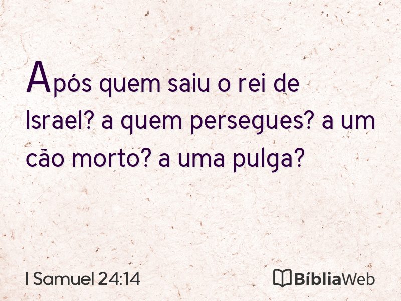 I Samuel 24:14 em imagem para compartilhar