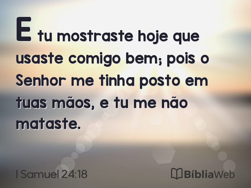I Samuel 24:18 em imagem para compartilhar