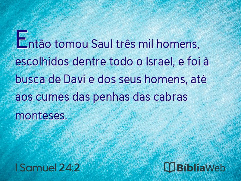 I Samuel 24:2 em imagem para compartilhar
