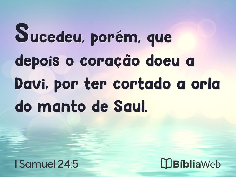 I Samuel 24:5 em imagem para compartilhar