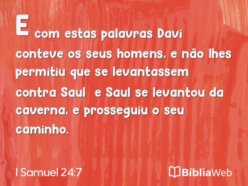 I Samuel 24:7 em imagem para compartilhar