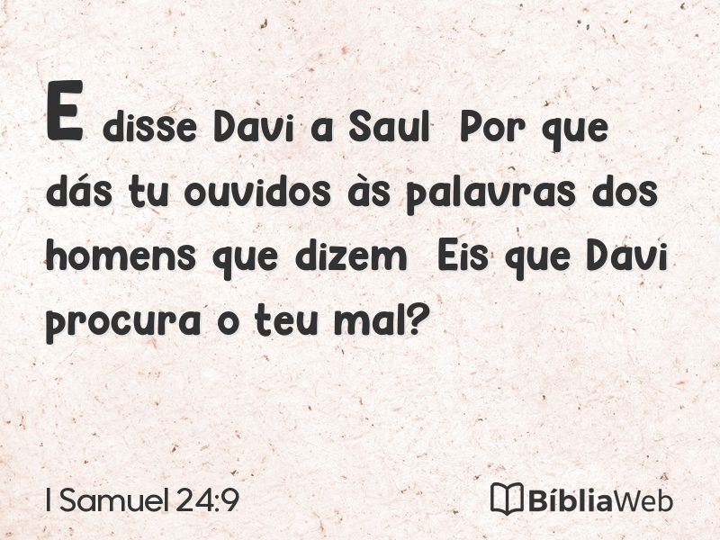 I Samuel 24:9 em imagem para compartilhar