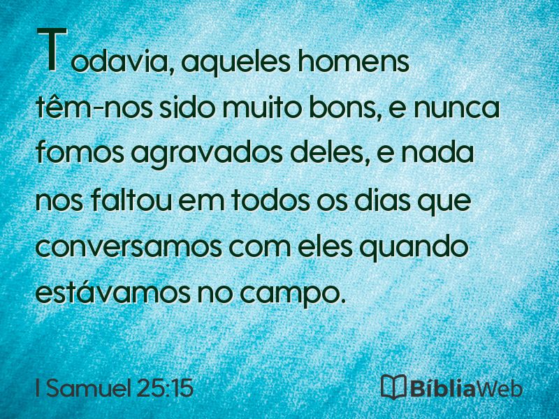 I Samuel 25:15 em imagem para compartilhar