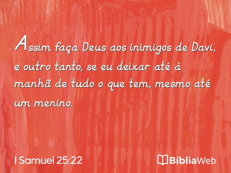I Samuel 25:22 em imagem para compartilhar