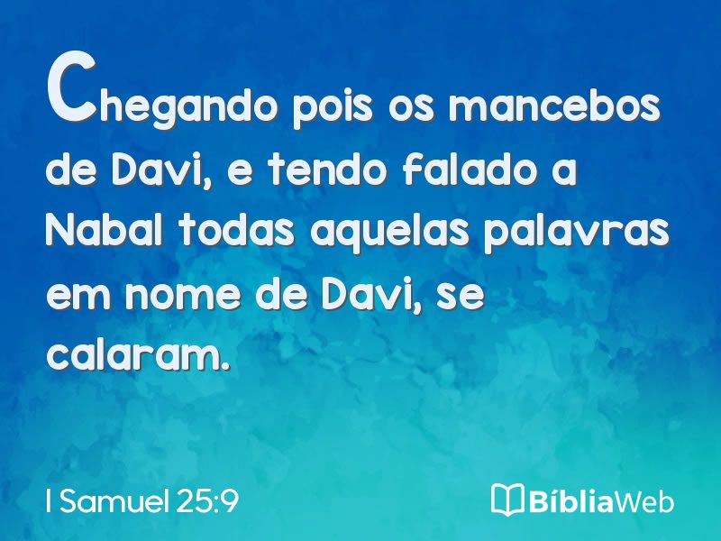 I Samuel 25:9 em imagem para compartilhar