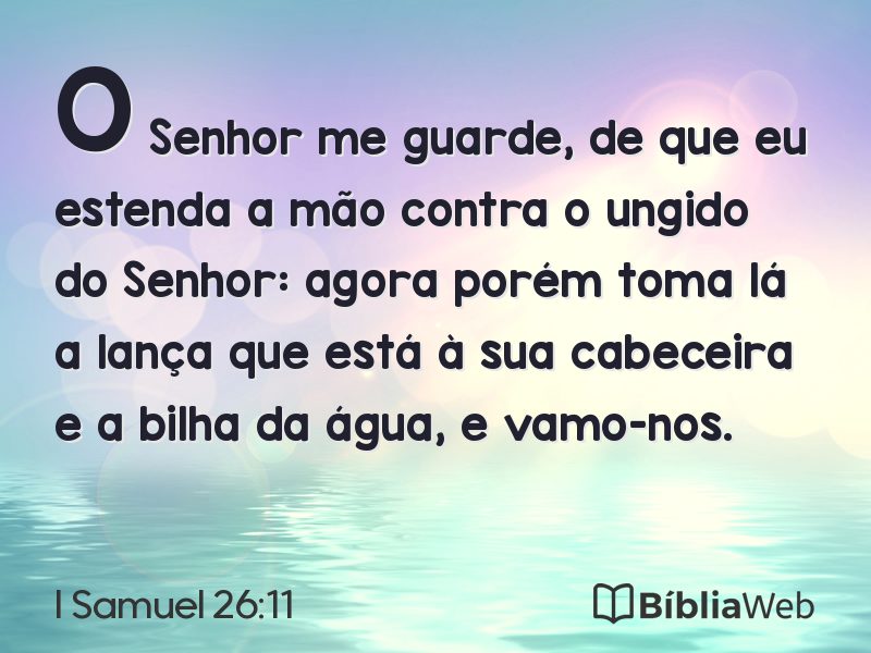 I Samuel 26:11 em imagem para compartilhar