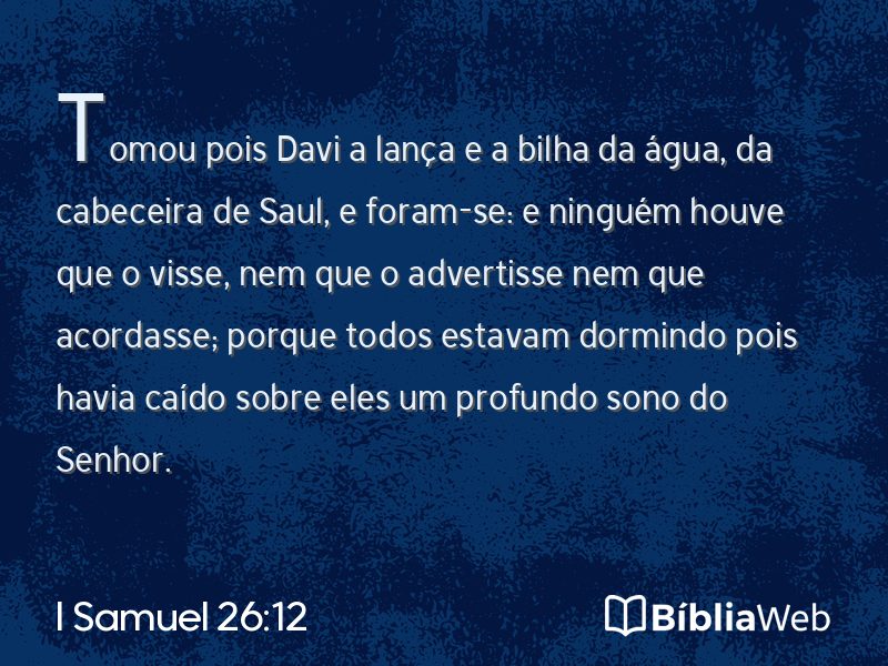 I Samuel 26:12 em imagem para compartilhar