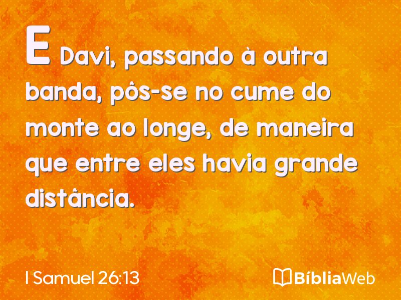 I Samuel 26:13 em imagem para compartilhar