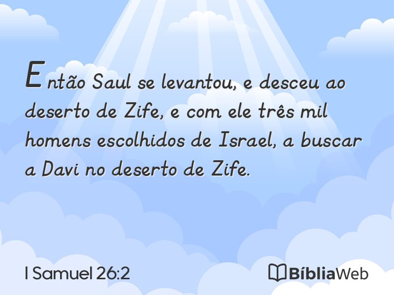 I Samuel 26:2 em imagem para compartilhar