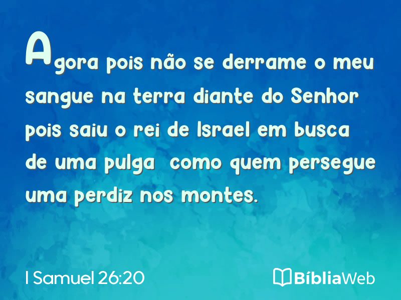I Samuel 26:20 em imagem para compartilhar