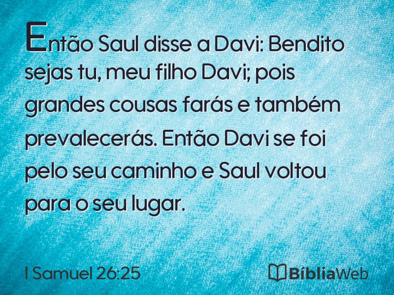I Samuel 26:25 em imagem para compartilhar