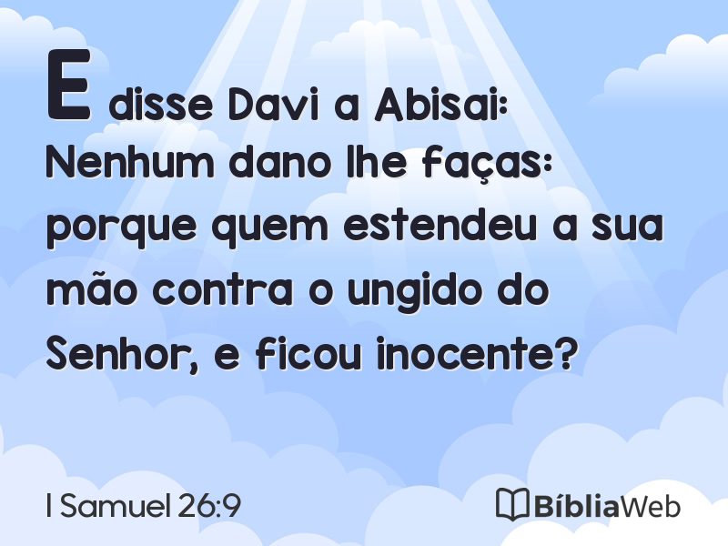 I Samuel 26:9 em imagem para compartilhar