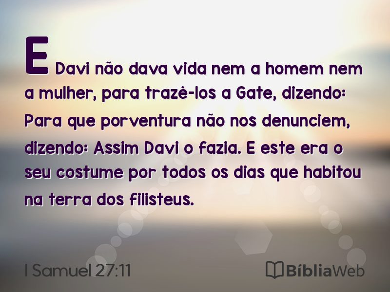 I Samuel 27:11 em imagem para compartilhar