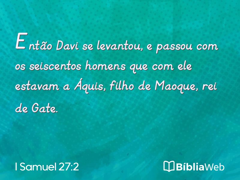 I Samuel 27:2 em imagem para compartilhar