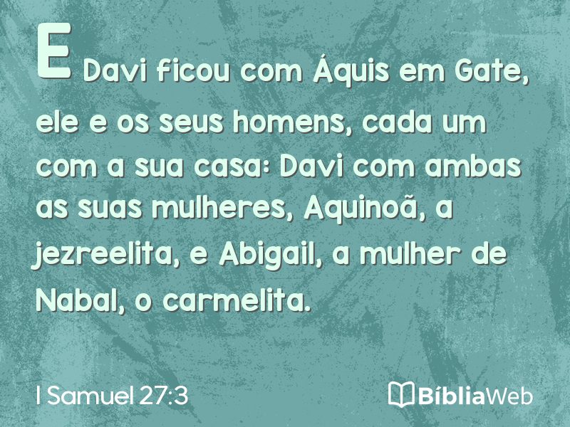 I Samuel 27:3 em imagem para compartilhar