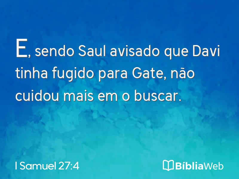I Samuel 27:4 em imagem para compartilhar