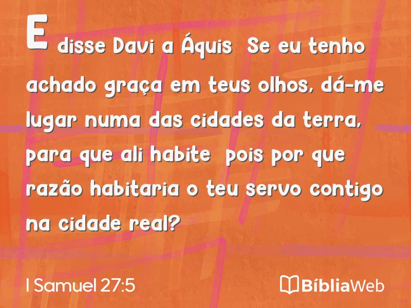 I Samuel 27:5 em imagem para compartilhar