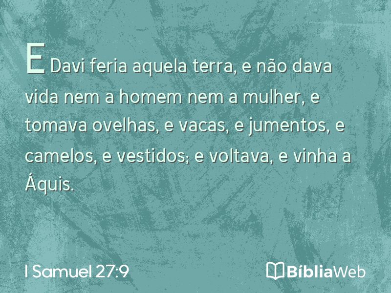 I Samuel 27:9 em imagem para compartilhar