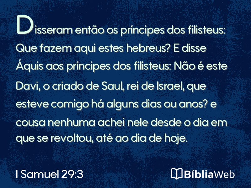 I Samuel 29:3 em imagem para compartilhar