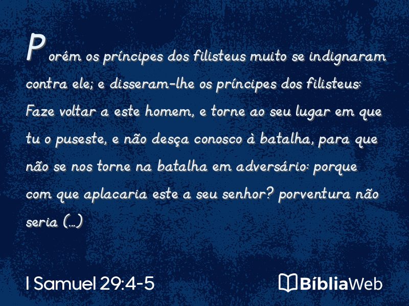 I Samuel 29:4-5 em imagem para compartilhar