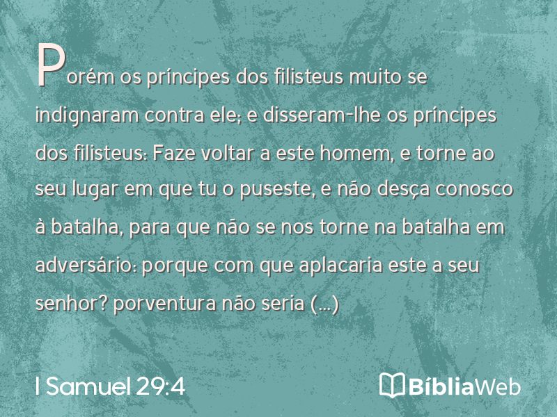 I Samuel 29:4 em imagem para compartilhar