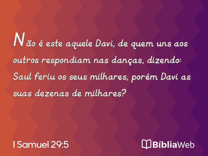 I Samuel 29:5 em imagem para compartilhar