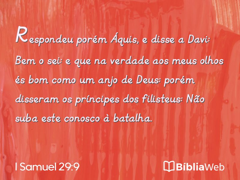 I Samuel 29:9 em imagem para compartilhar
