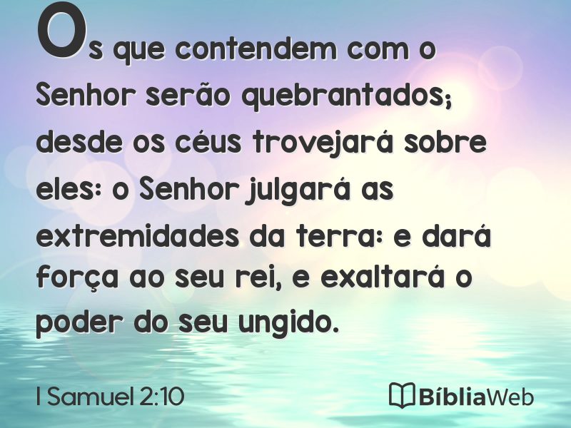 I Samuel 2:10 em imagem para compartilhar