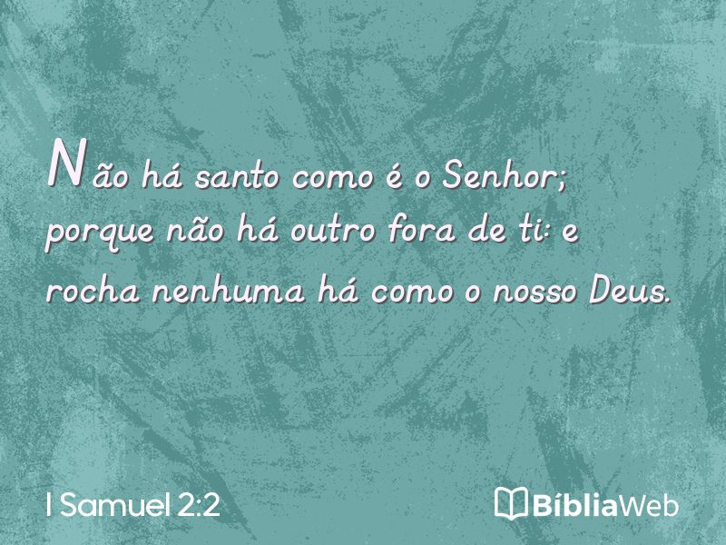 I Samuel 2:2 em imagem para compartilhar